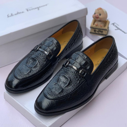 Salvatore Ferragamo Corporate Italian Shoes - Black