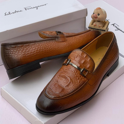 Salvatore Ferragamo Corporate Italian Shoes - Brown