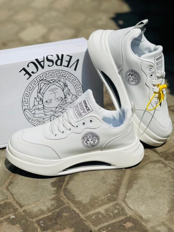 White Versace Sneakers For Men