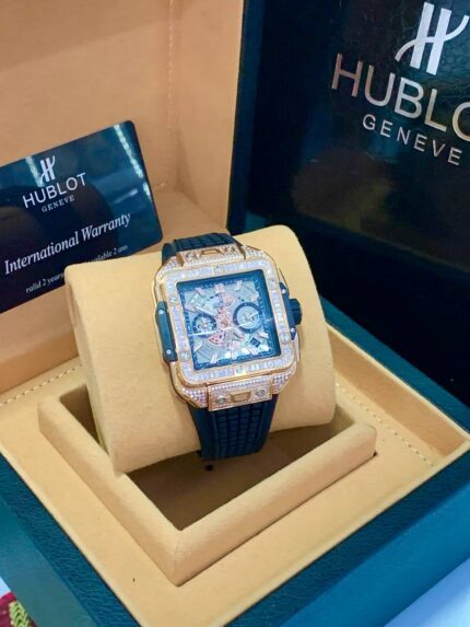 Luxury-Iced Hublot Watch-with full gift-box