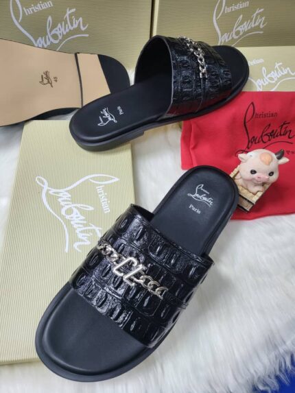 High Quality Christian Louboutin Palm Slippers