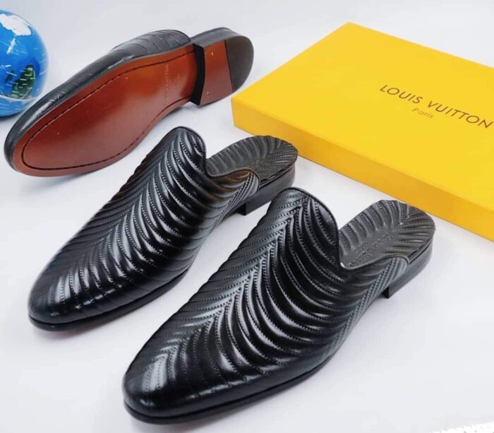 Quality Louis Vuitton Black Men's Half Cover Shoe