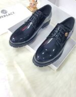 Black Versace Lace Up Quality Shoes
