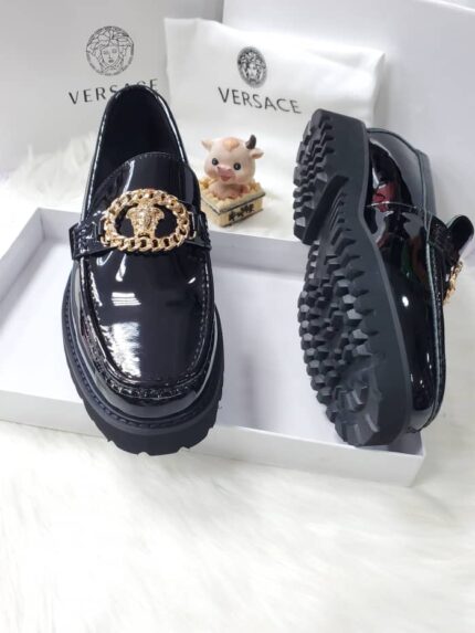 Versace Men's Trend Chain Designers shoe Black